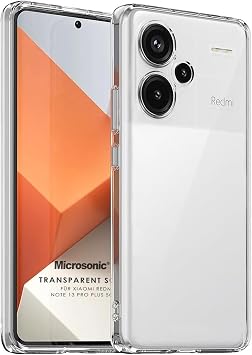 Microsonic Xiaomi Redmi Note 13 Pro Plus 5G i in K l f Transparent Soft  effaf [Redmi Note 13 Pro Plus 5G ile Uyumlu K l f -  effaf]