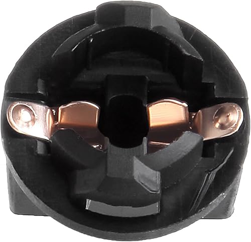 Miniatura 2 de cciyu Paquete de 6 bombillas de 12 agujero giratorio para tablero de instrumentos 194 168 T10, repuesto de cuña para bombillas tipo 194168 (T3-14)