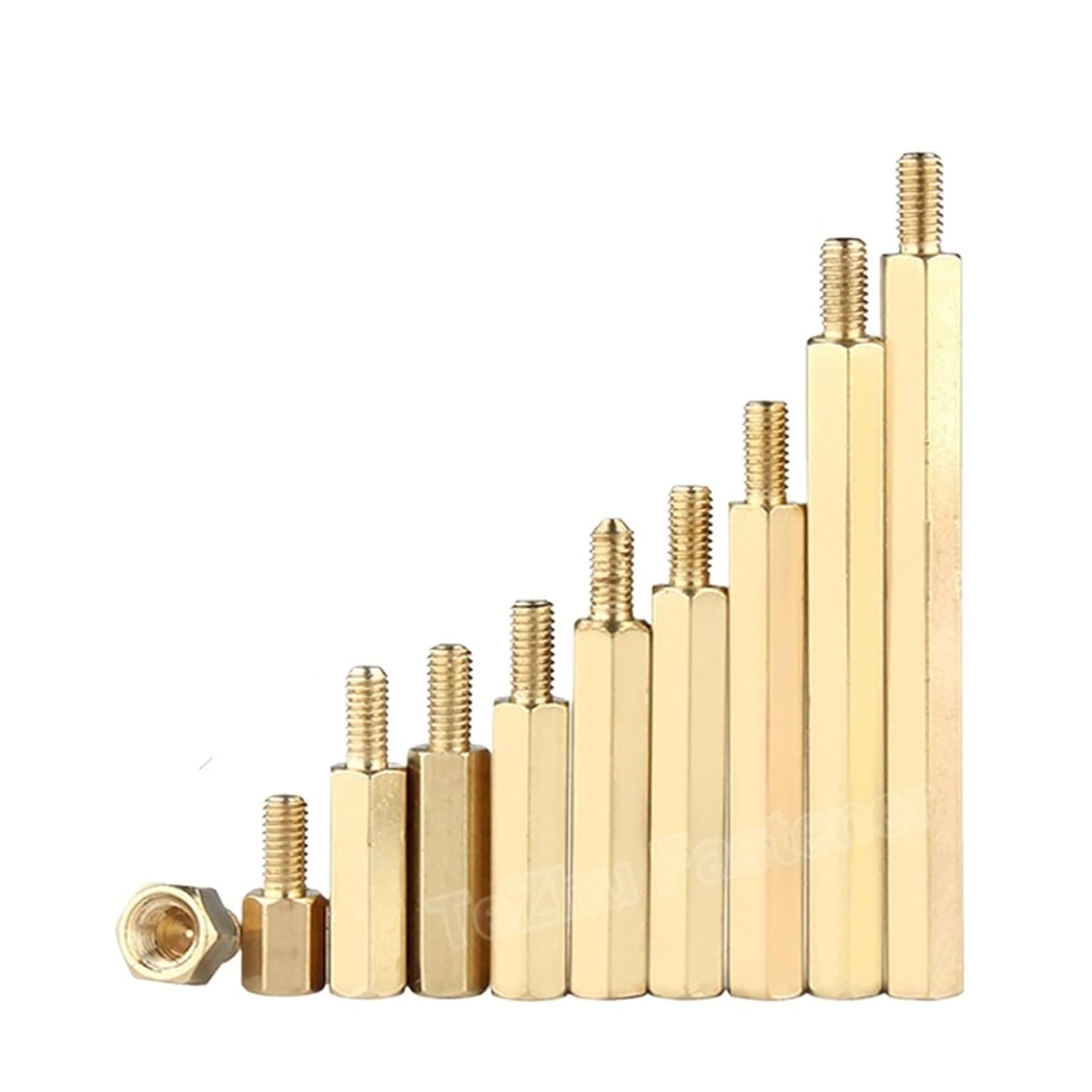 5-20pcs M3 Hex Male to Female Brass Standoff Spacer Spacing Screw Hexagonal Stud Nut Threaded Pillar PCB Computer PC Motherboard(Size:M3x35 6mm (5pcs))