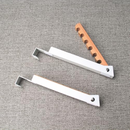 NatureMan Kleiderständer zum Aufhängen über der Tür, zusammenklappbar, klein, tragbar, zum Aufhängen von Waschküche, Badezimmer, Schlafzimmer, Reiseaufbewahrung und Trocknen, 2 Stück (weiß)