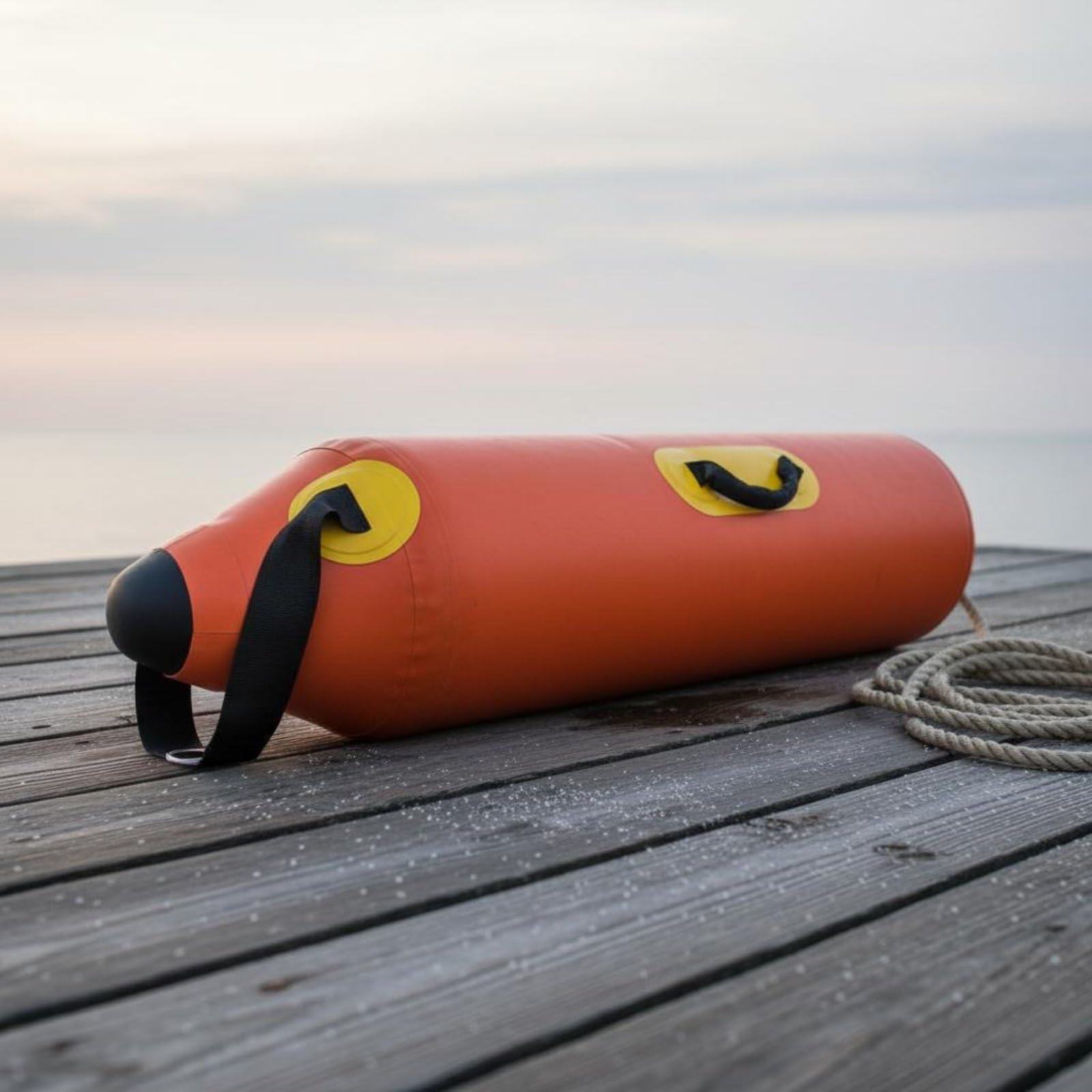 Fishing Boa Segnalazione Mare Galleggiante Pesca Pallone Boa Segnalatore Nautico in PVC Resistente con Maniglie Rinforzate E Punti di Fissaggio Adatto