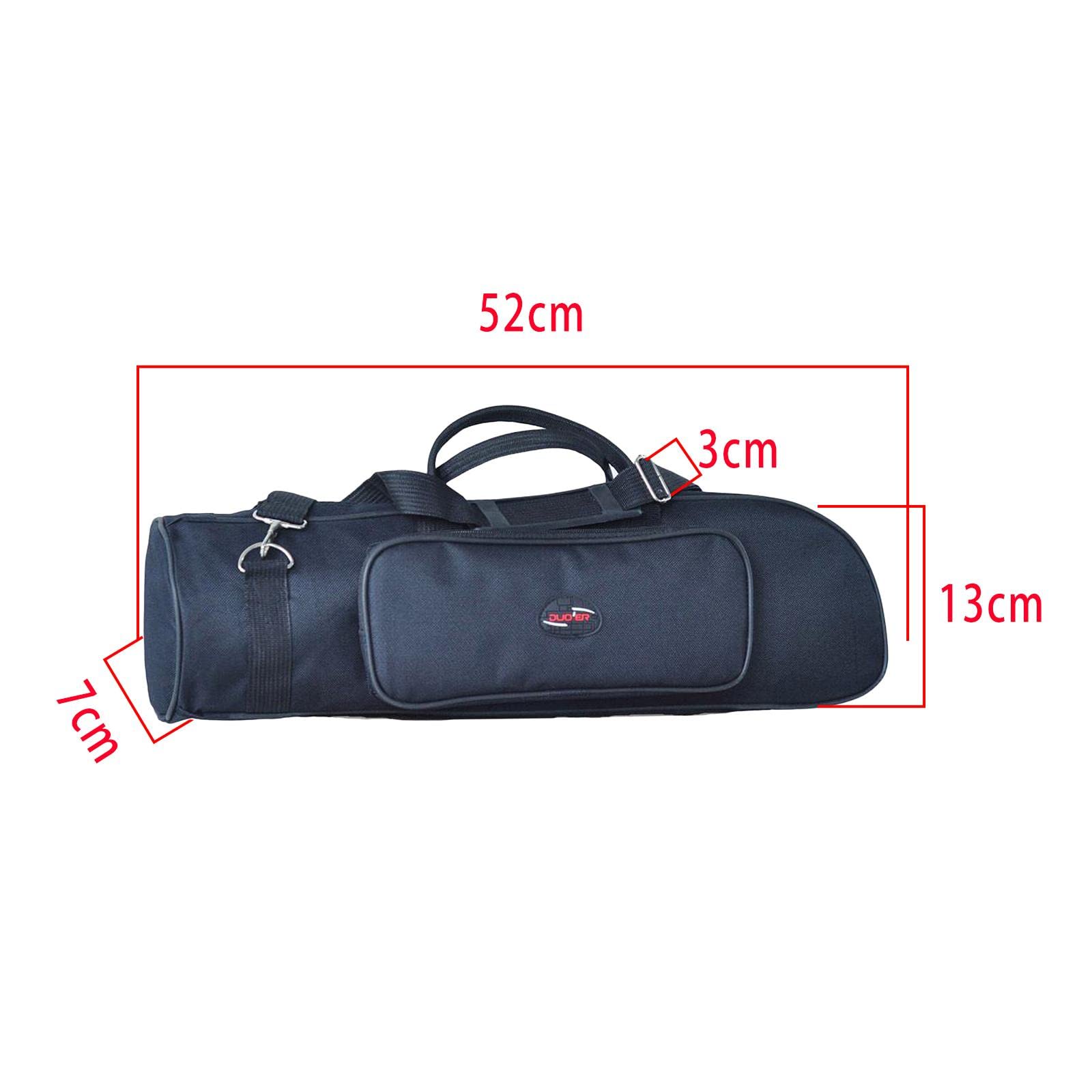 SM SunniMix Étui de Transport pour Trompette de Concert Bandoulière étanche En Tissu Oxford, Noir