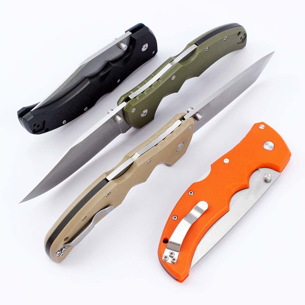 Joa klappmesser edc taschenmesser scharfe groß, Klappbar g10 Grün, edelstahl S35VN klinge, Outdoor messer Jagdmesser, survival messer einhand, Camping tragbare messer