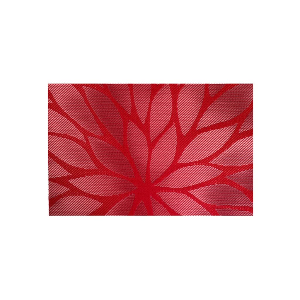 IANSHFKN Colorful Pattern Tableware Plate Mat Waterproof Insulated Table Pvc Placemat Western Coaster