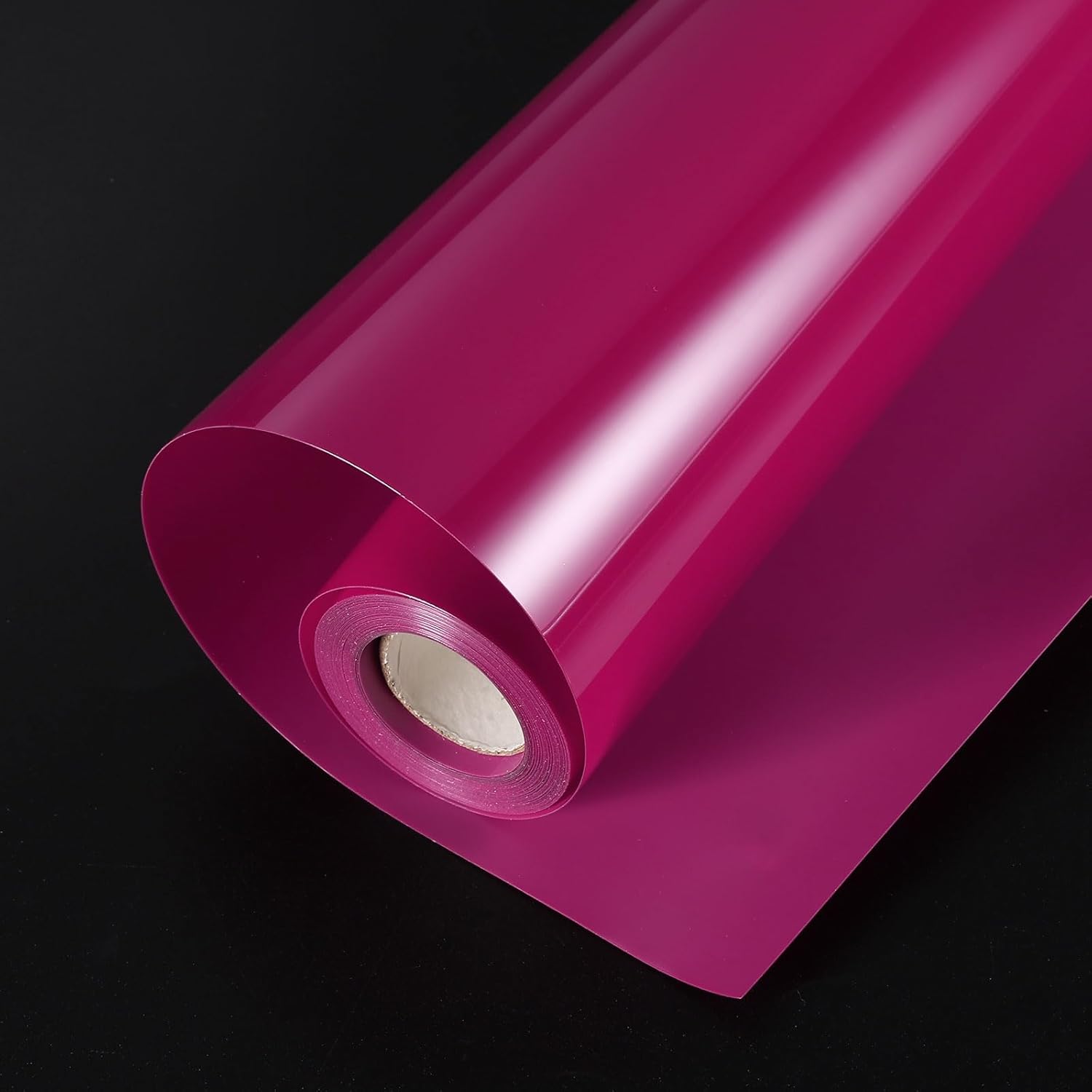 HARFINGTON HTV Heat Transfer Vinyl 11.8" x 15ft Roll PVC Magenta Iron on Vinyl for All Cutter Machine, Easy to Cut & Weed
