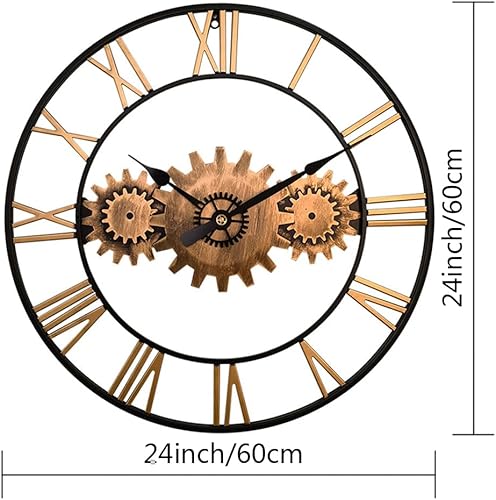 Miniatura 5 de Reloj de pared de mediados de siglo para decoración de sala de estar, dorado moderno, de metal, grande, silencioso, para cocina, reloj de pared