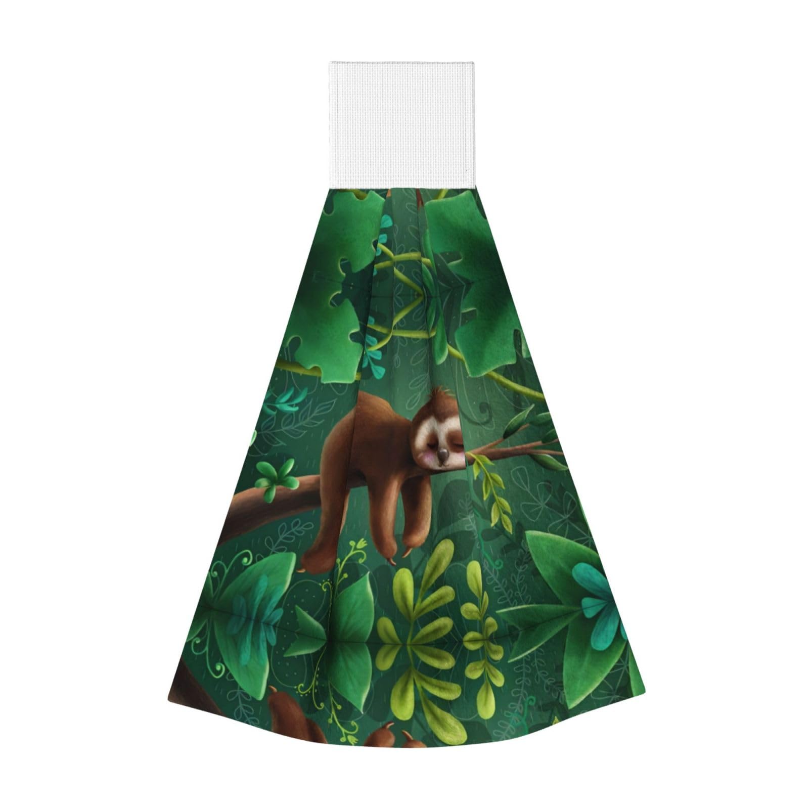 ZQYTGFDC Sloth Highly Absorbent Dish Towels Soft Coral Fleece Wipe