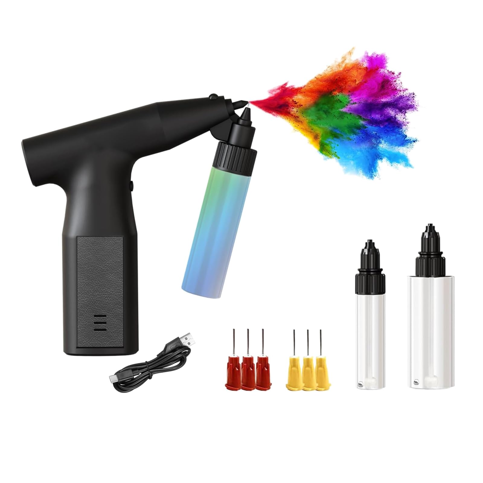 Cordless Paint Sprayer Tool with Adjustable Flows Control Ergonomic Body Airbrushes Handheld