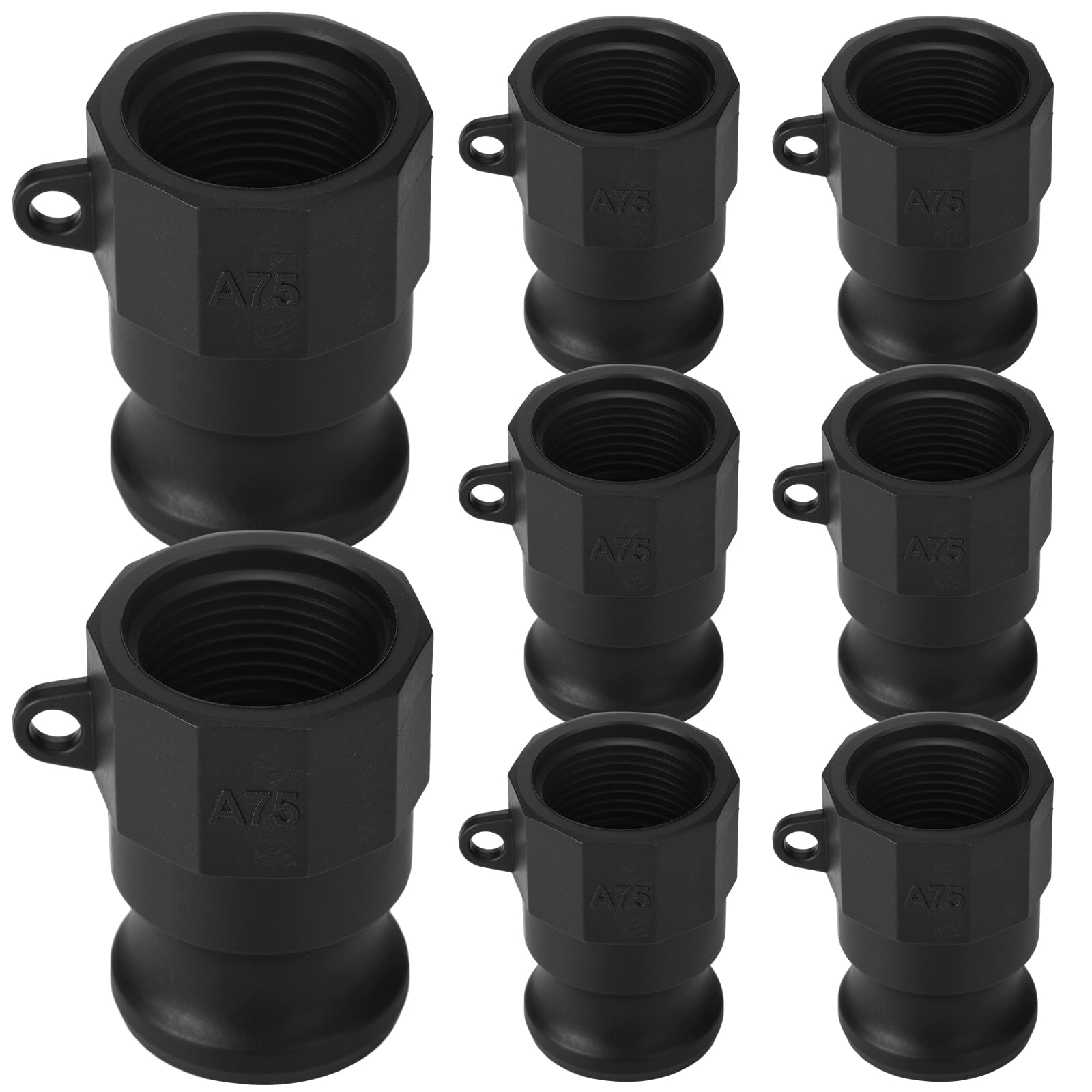 Klyyo 8 Pcs Poly Camlock Fittings 3/4'' Male x Female NPT Type A
