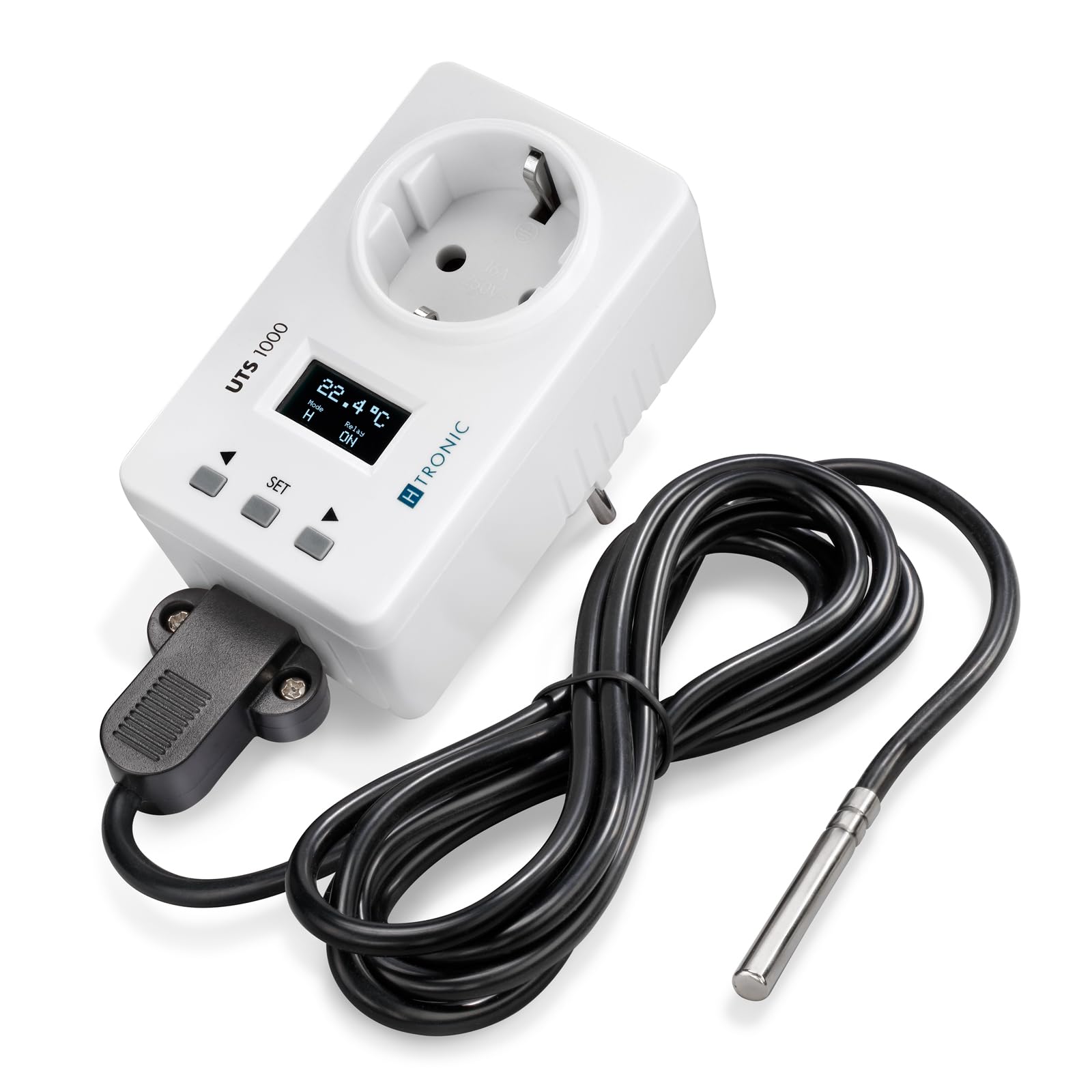 H-Tronic Interruptor de Temperatura Universal UTS 1000 (calefacción y refrigeración, termostato, regulador de Temperatura)
