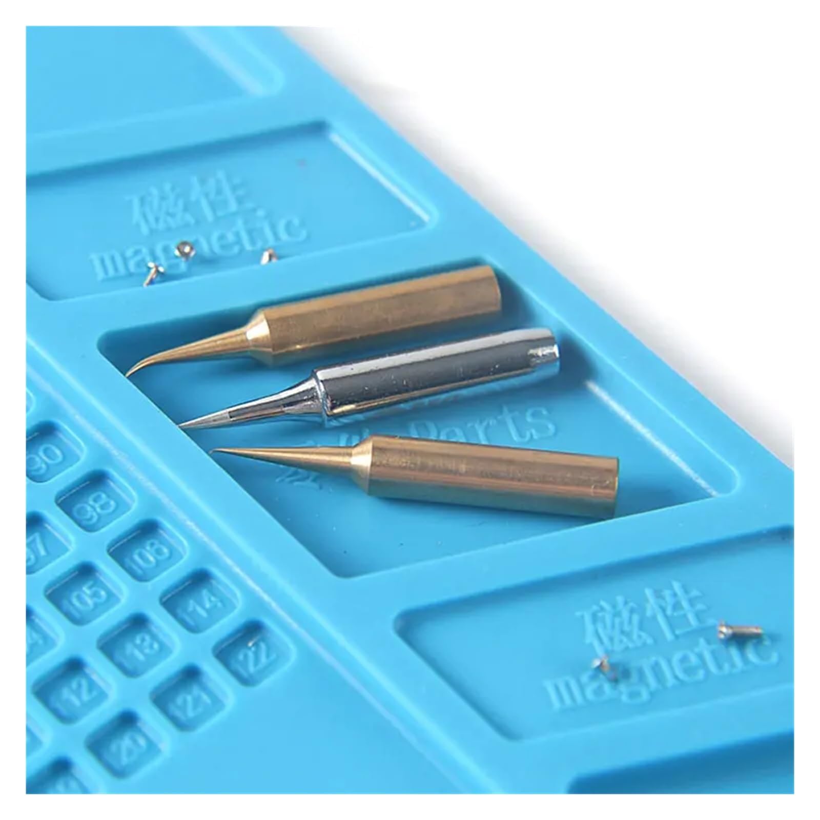 esteras de trabajo para soldadura S-180 almohadilla de soldadura de silicona con aislamiento térmico BGA, plataforma de mantenimiento de reparación, tapete de escritorio con sección magnética, 55x35 C