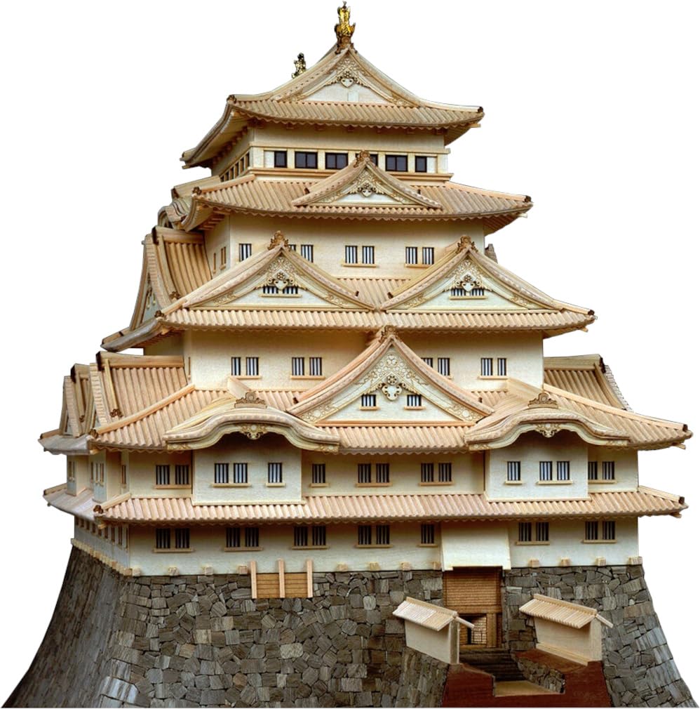 Woody JOE 1/80 彦根城 木製建築模型 レーザー加工 組立キット