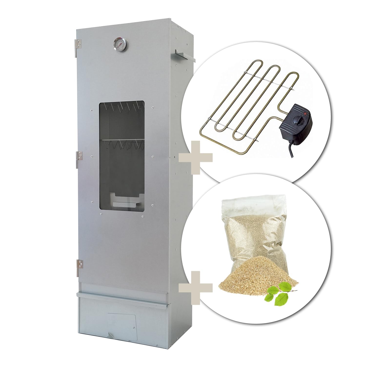Set forno affumicatore Big One con spirale elettrica - termostato - falena affumicata 4 litri