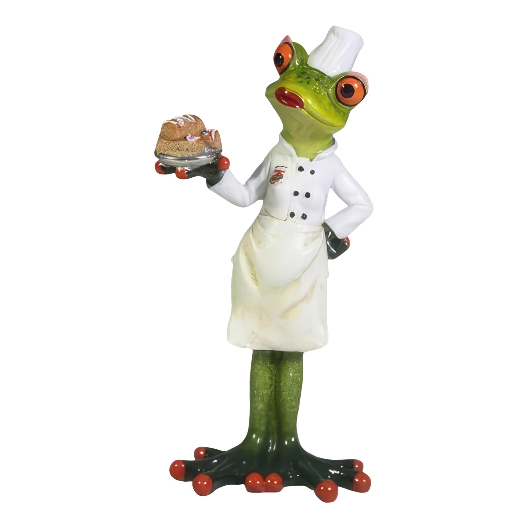 Figurine de chef grenouille statuette decorative pour salon et table