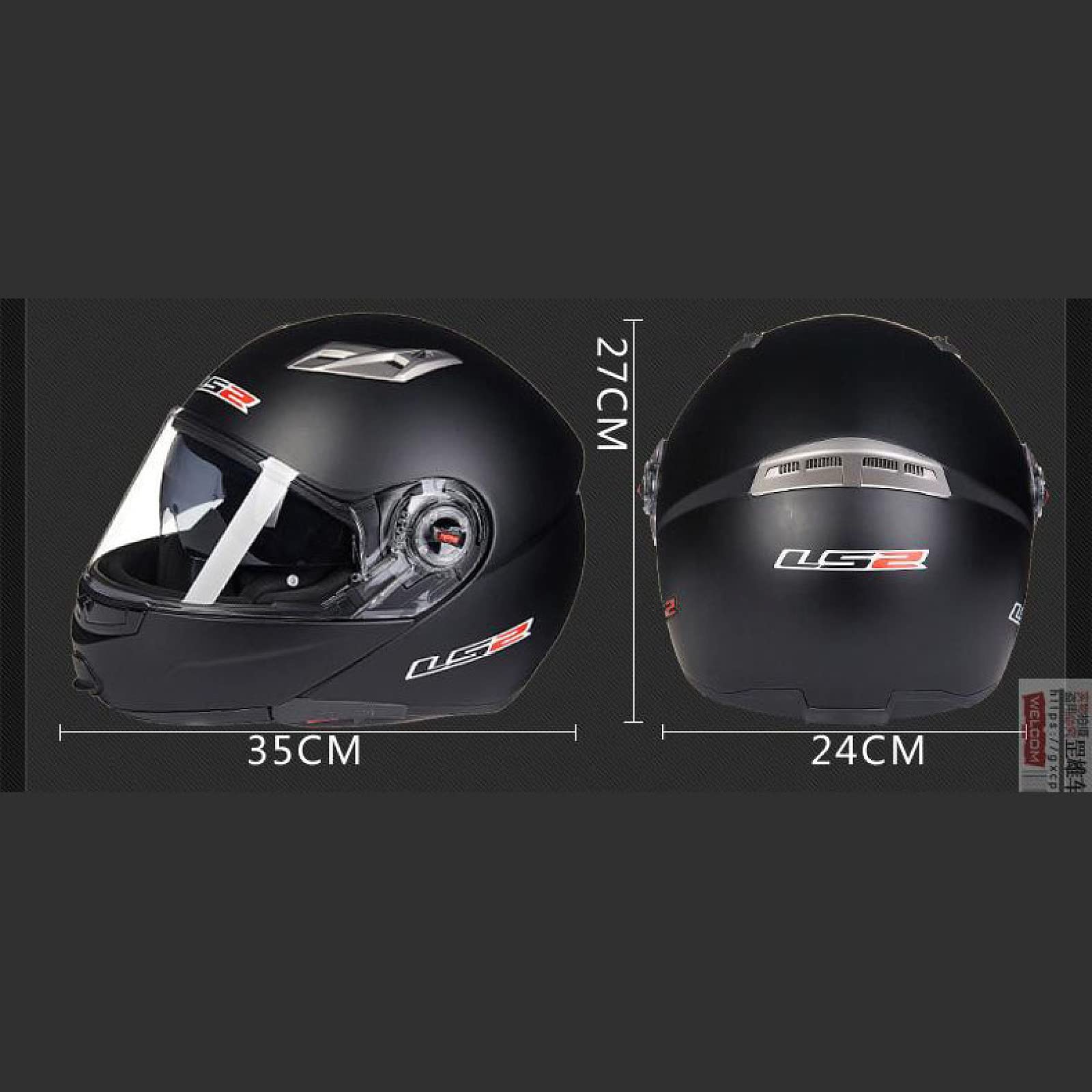 Kaski motocyklowe męskie czerwone Kaski motocyklowe damskie Kaski motocyklowe Flip-Up Kask modułowy motocykl Kaski Crash dla motocykli Motocross,Red black-3XL（61-62cm）