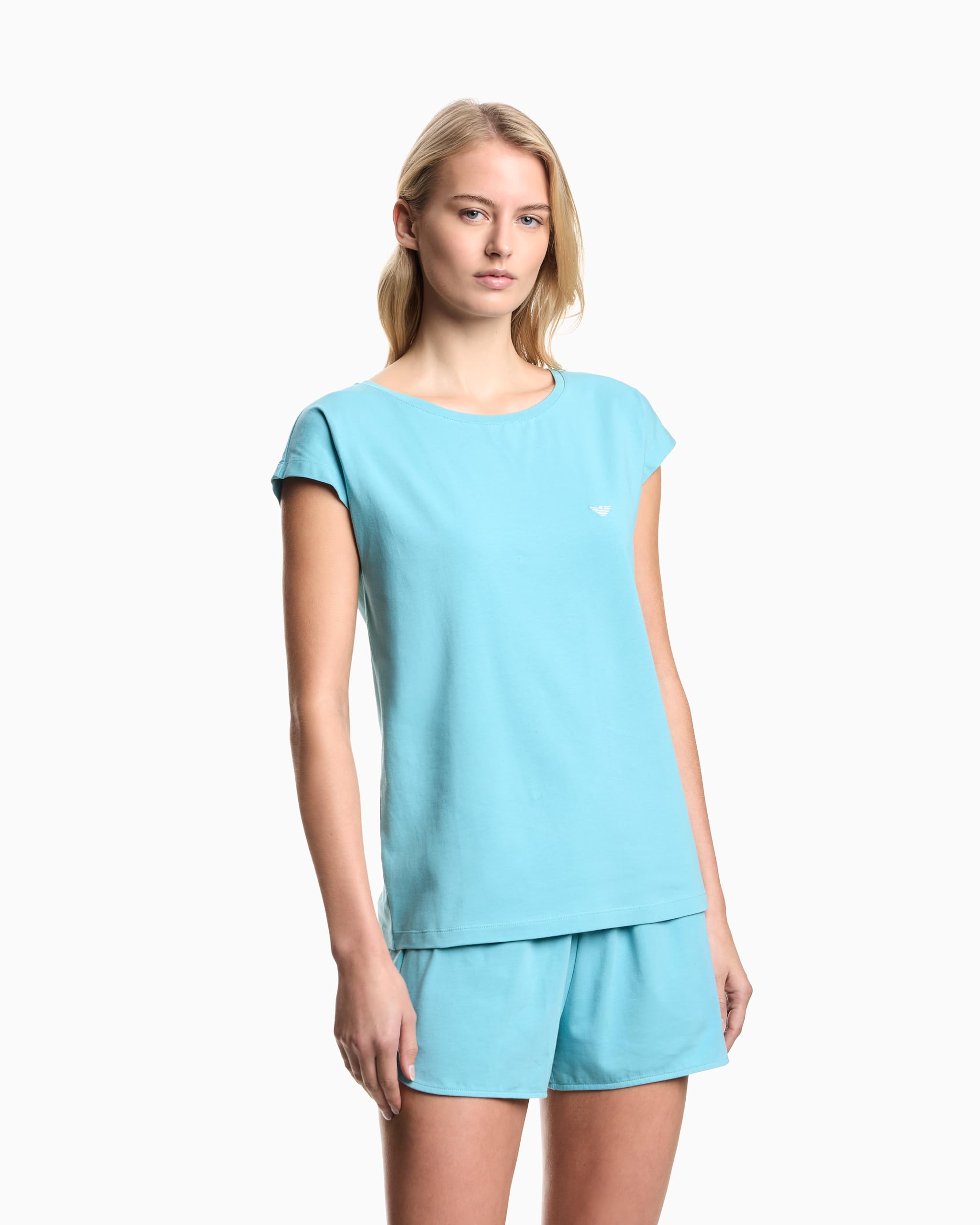 Emporio Armani T-Shirt+Shorts Pyjama Juego de Pijama Mujer (Pack de 1)