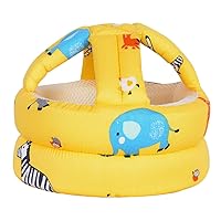 Vista 9 de Casco ajustable para bebé, ligero y suave, ideal para que el bebé aprenda a caminar y gatear. Bosque, gris