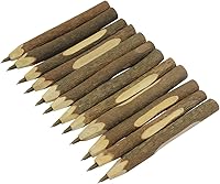Vista 7 de Bolígrafo de madera hecho a mano, creativo, original, ecológico, de madera, estilo corto (aproximadamente 5 pulgadas, 5.1 in) - 6 piezas