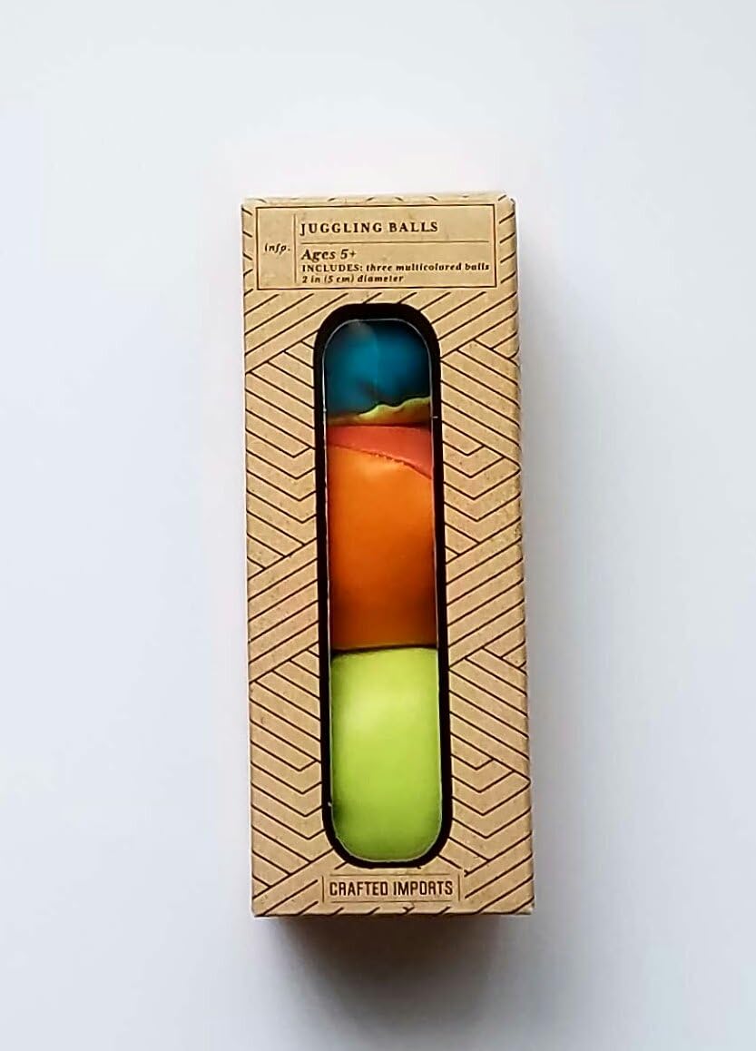 3 Multicolored Juggling Balls