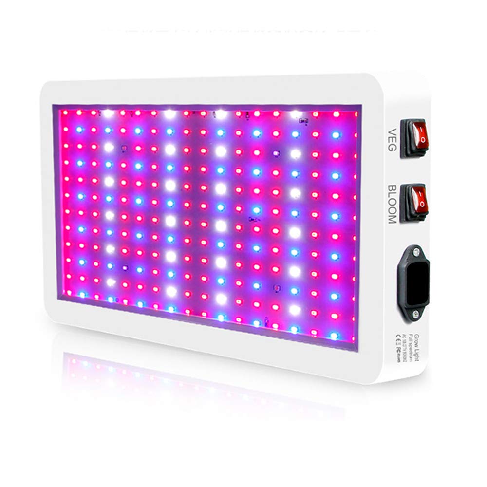Seacan 2000w LED Grow Light Full Spectrum Panel Plant Lamp with 312 LEDs for Indoor Plants Seedling Vegetable and Flower (216 LEDs)