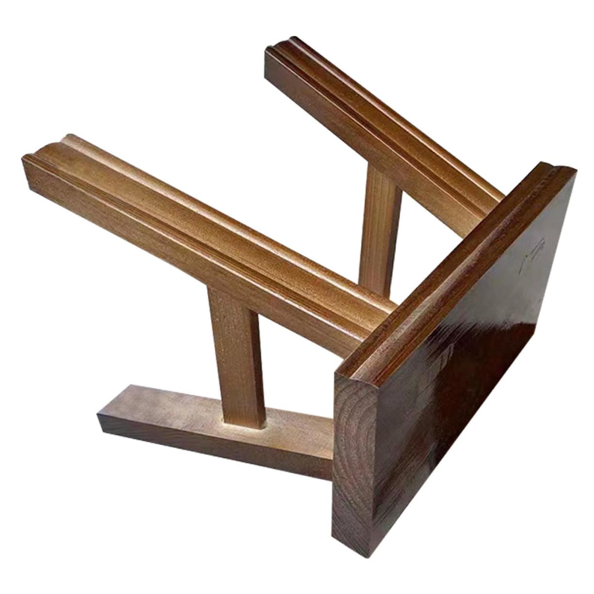 Gatuida Sgabello in Legno per Adulti e Bambini Piccolo Sgabello da Letto in Pino 23 Cm per Cambio Scarpe e Toeletta Portatile per Camera da Letto e Bagno