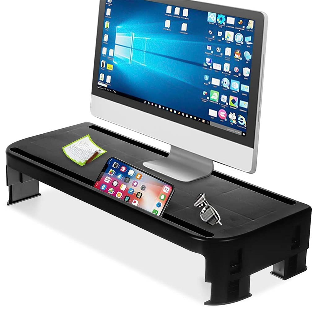 Réhausseur PC portable noir idéal pour le télétravail et l'organisation de bureau