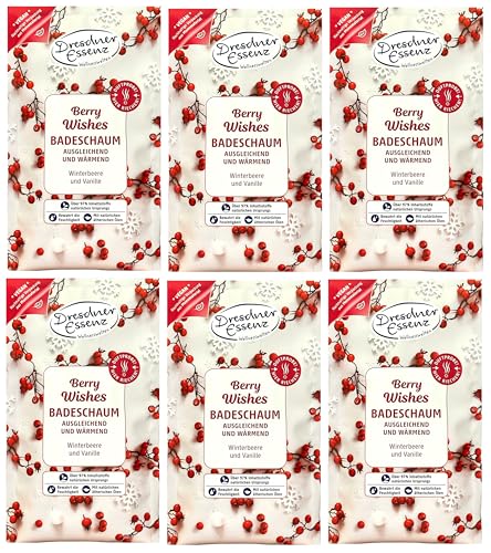 6er Pack Dresdner Essenz Badeschaum Berry Wishes 6 x 60g