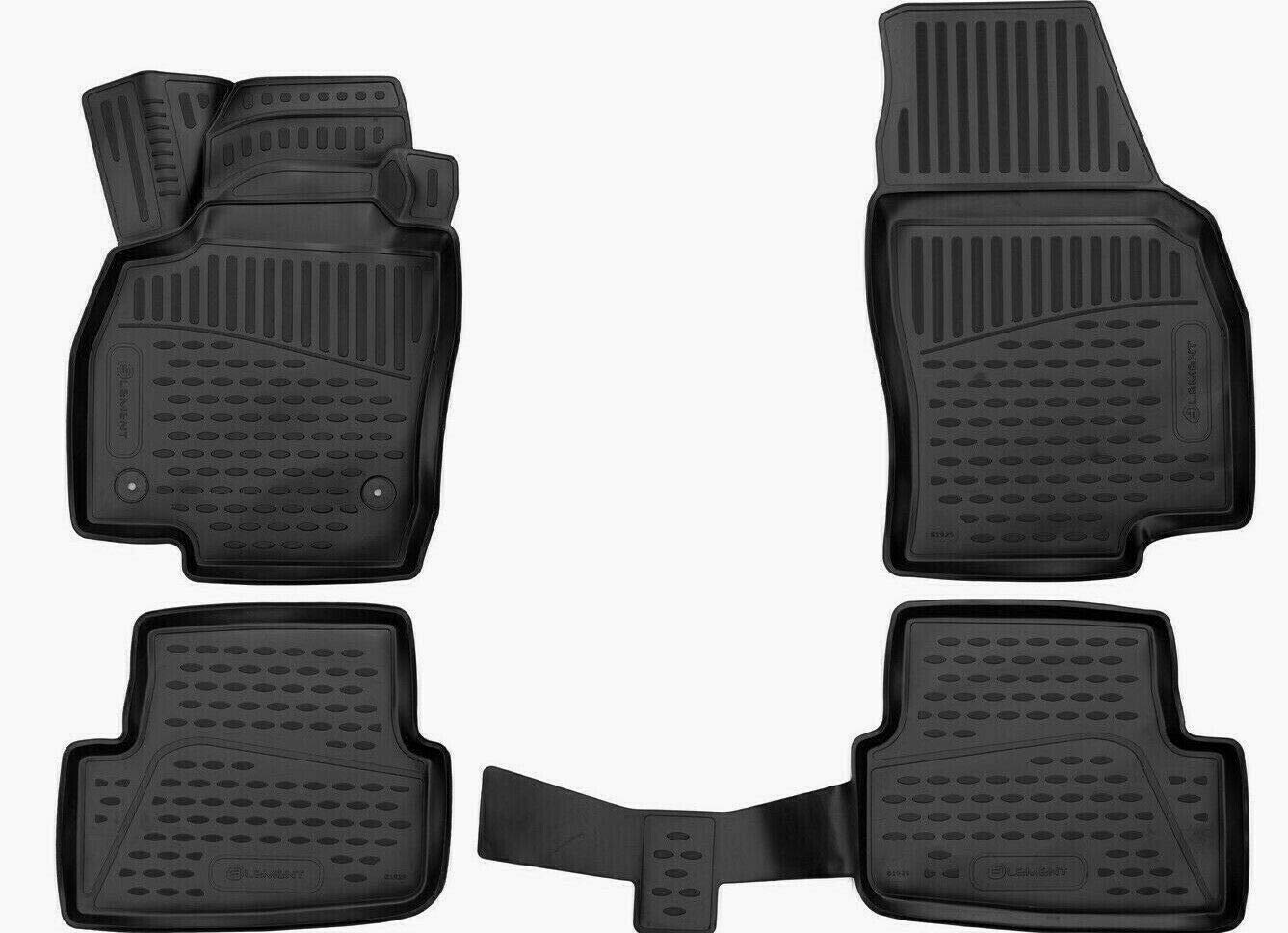 3D Alfombrillas Interior de Coche a Medida TPE Mitsubishi L200, 2015-02/2019, Economy Trim Level, 4 pcs.
