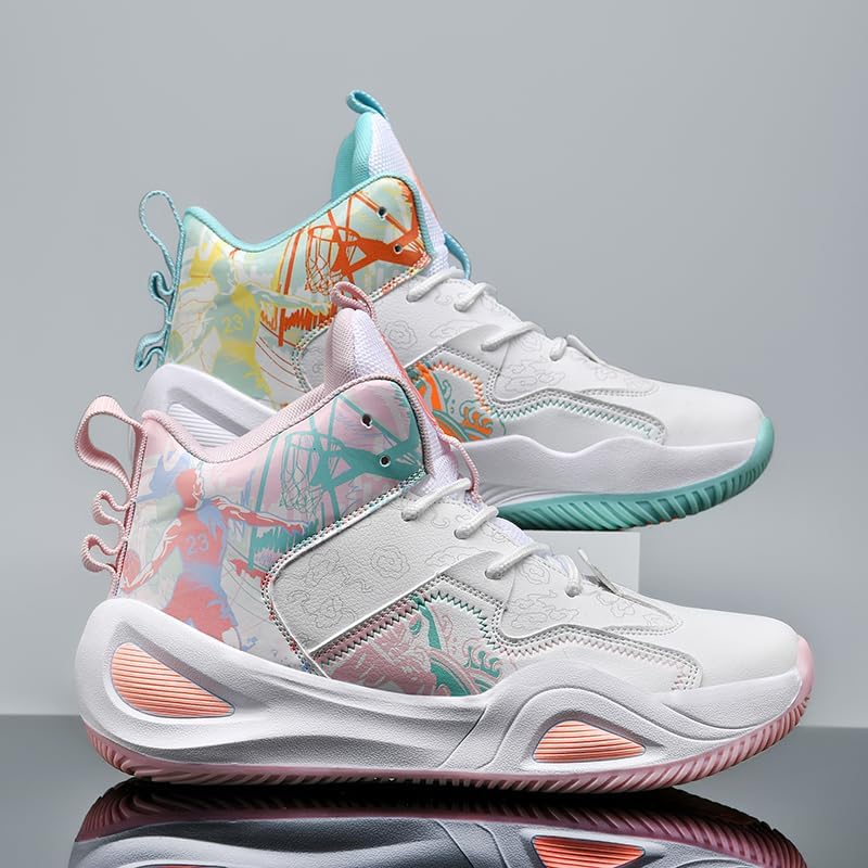 Womens Mens Basketball Shoes Comfortable Athletic Fashion Sneakers Casual Unisex-Adult Outdoor Sport Shoe - Image 4