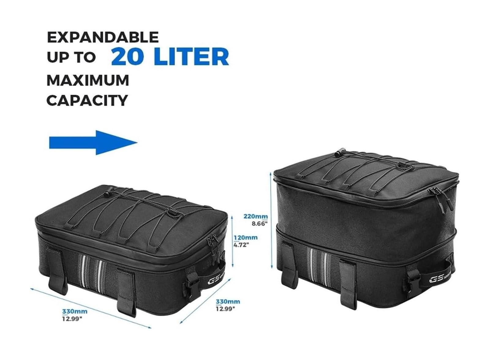 Arrière Porte-Bagages pour R1250GS LC/LC pour Adventure ADV 2018 2019 2020 2021 2022 2023 Porte-Bagages Étuis Vario(Side Bags)