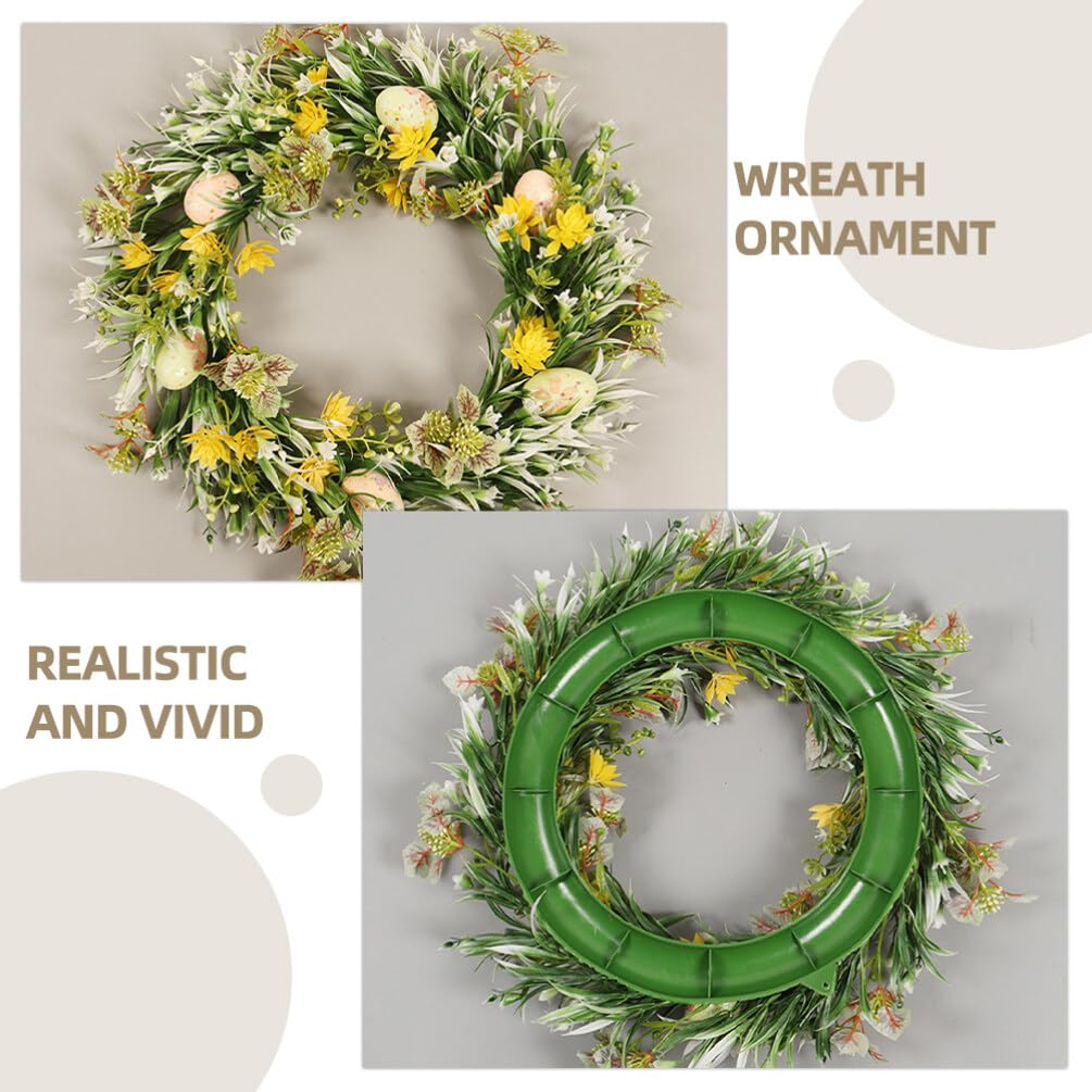 NUOBESTY Couronne De Pâques Suspendue Décoration De Porte Entrée Fleurs Artificielles pour Intérieur Et Extérieur Accessoire De Fête Unique pour Créer Une Ambiance Joyeuse