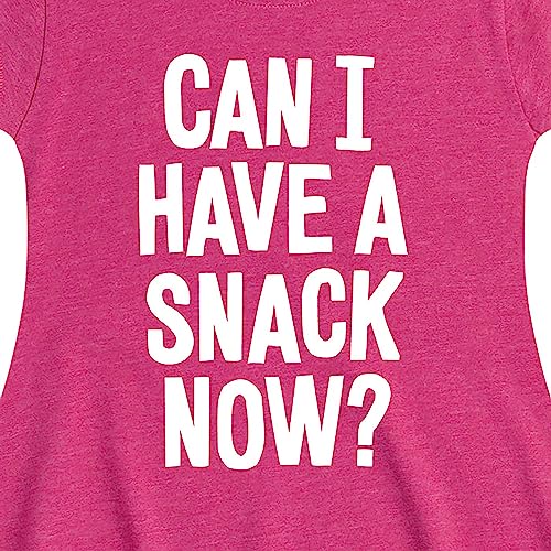 Instant Message - Can I Have A Snack Now - Toddler & Youth Girls Fit & Flare Dress2