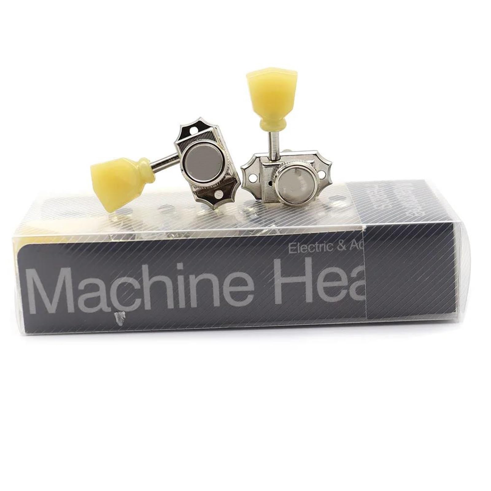 Guitar String Tuning Pegs 3L3R Vintage Style Locking Tuners Tuning Pegs Machine Heads For LP SG Guitar Silver Nickel