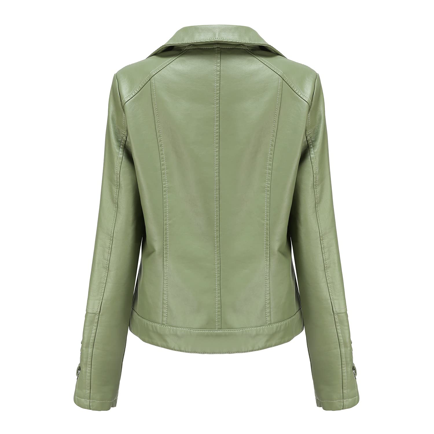 E-girl Damen Kunstleder Motorradjacke Revers RV,EU 36-48