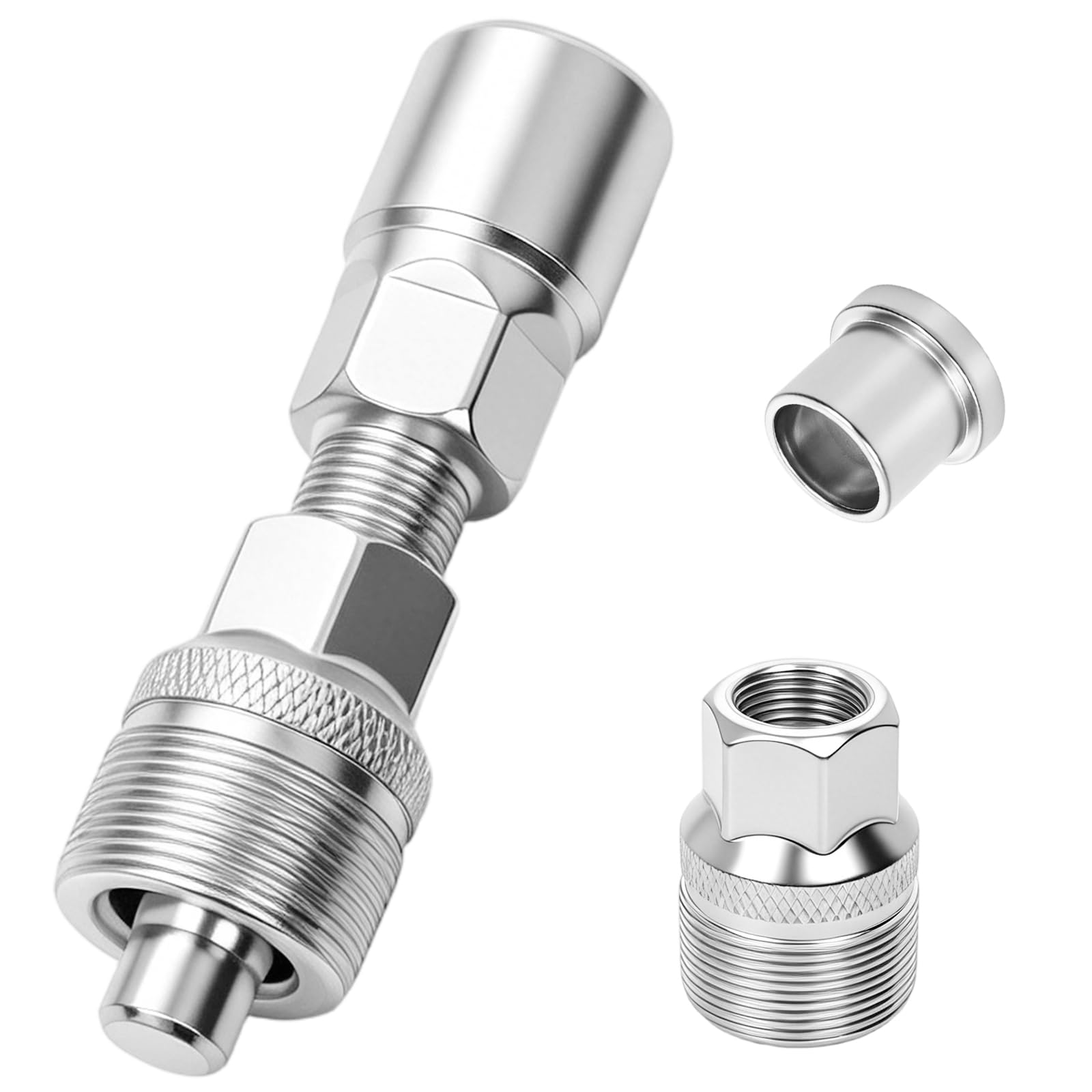 Estrattore pedivella per bicicletta per chiave da 14 mm, chiave da 16 mm, strumento universale per movimento centrale, estrattore per pedivella compatibile con Shimano, ISIS, Bosch) Octalink, tappo a