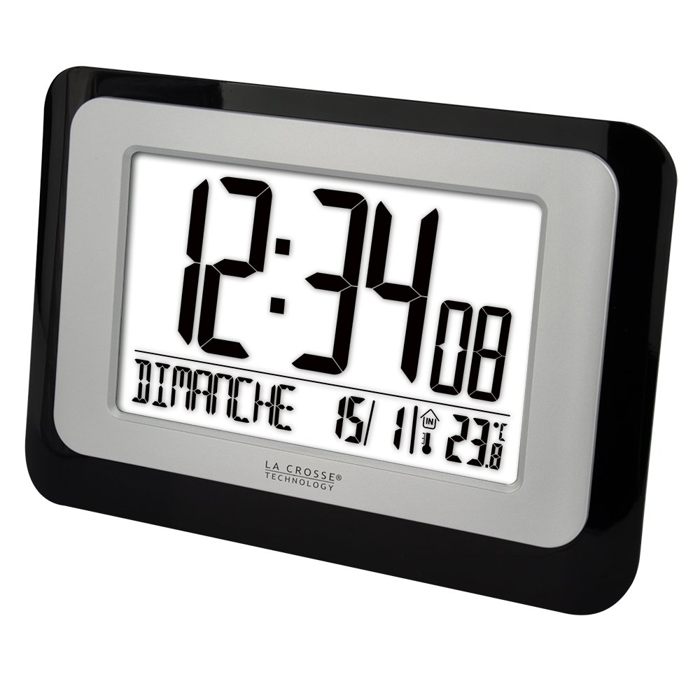 La Crosse Technology - WS8006 Horloge Murale - Noir