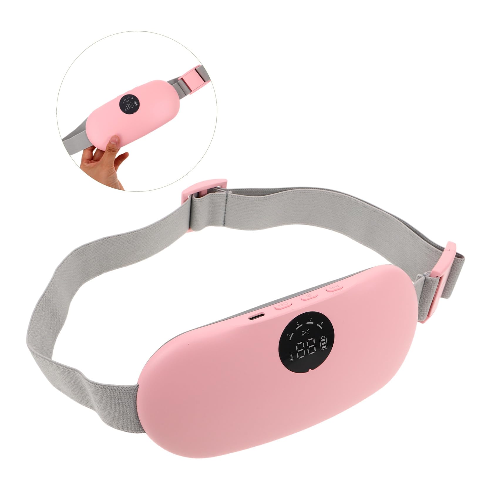 ibasenice Cinturón De Cintura Con Almohadilla Térmica Para Niñas Cinturón De Cintura Con Para La Menstruación Almohadillas Térmicas Para Cólicos