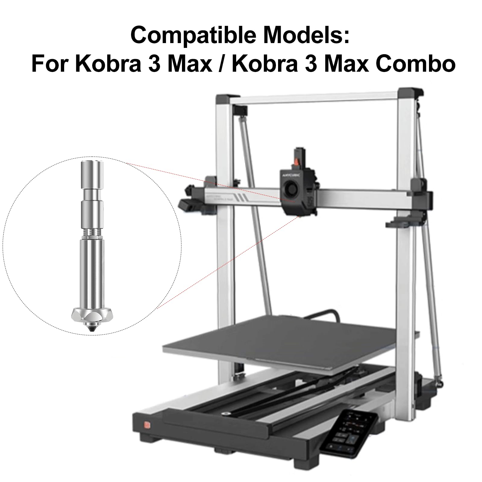 Amazon.co.jp: 0.4mm Kobra 3 Max統合ノズル、クイックスワップ硬化