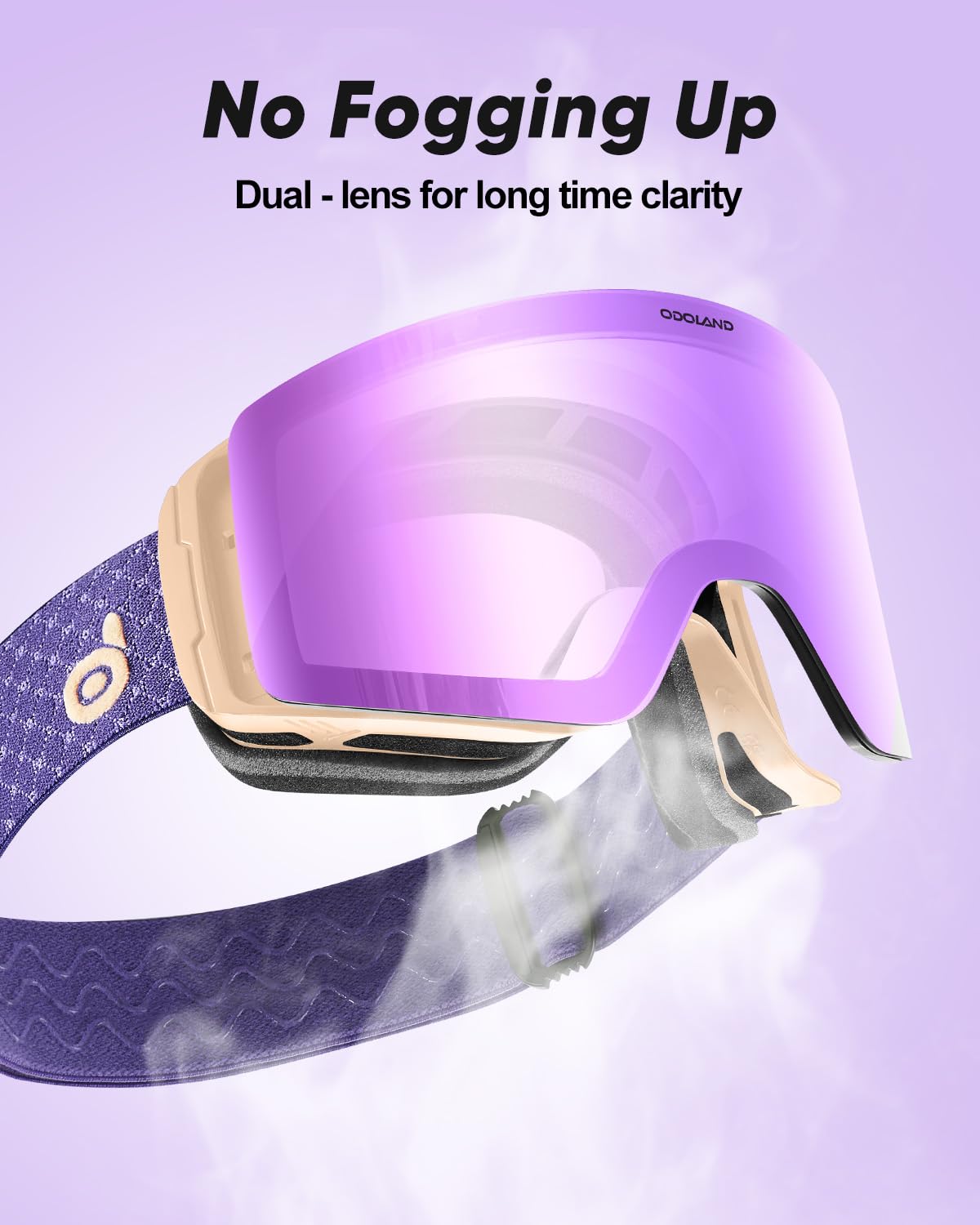 Odoland Occhiali da Sci Fotocromatici per Giornate Soleggiate e Nuvolose Maschera da Snowboard Cilindrici Antiappannamento Protezione UV400 Occhiali da Sci e Snowboard per Adulti Ragazzi Uomo Donna