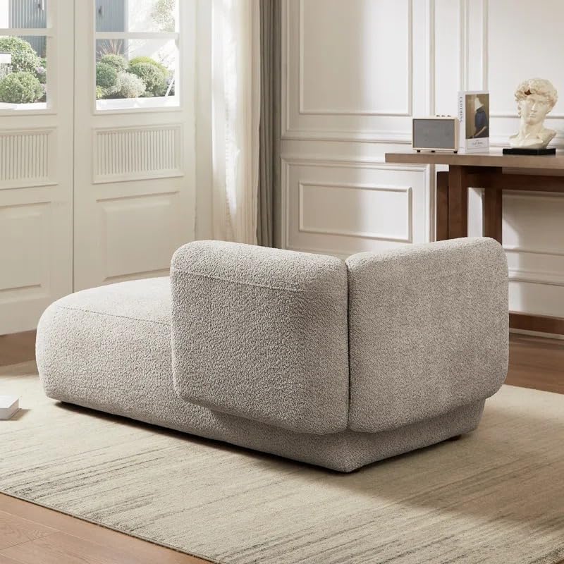 Image of LEGACY OF COMFORT Christinia Upholstered Indoor Chaise Lounge Chair 2 Seater Sofa Two Seater Sofa for Living Room Offices Hotels Bedroom (Grey)