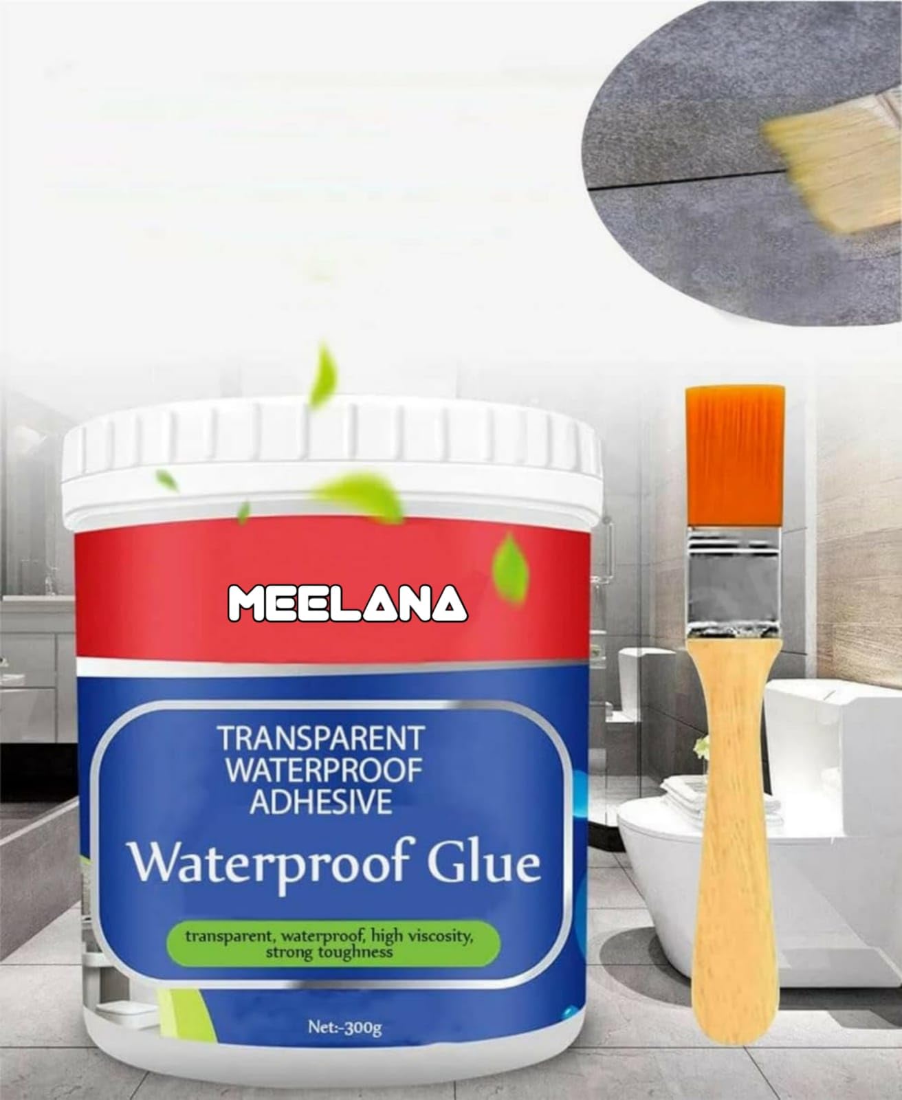 MEELANA Crack Seal Glue 300gm with Brush Transparent Waterproof Glue for Roof Leakage Crack Seal Agent Roof Water Leakage Solution Transparent Glue Waterproofing for Pipe Wall Tiles (1) (B0D5B4HLNV) Amazon Price History, Amazon Price Tracker
