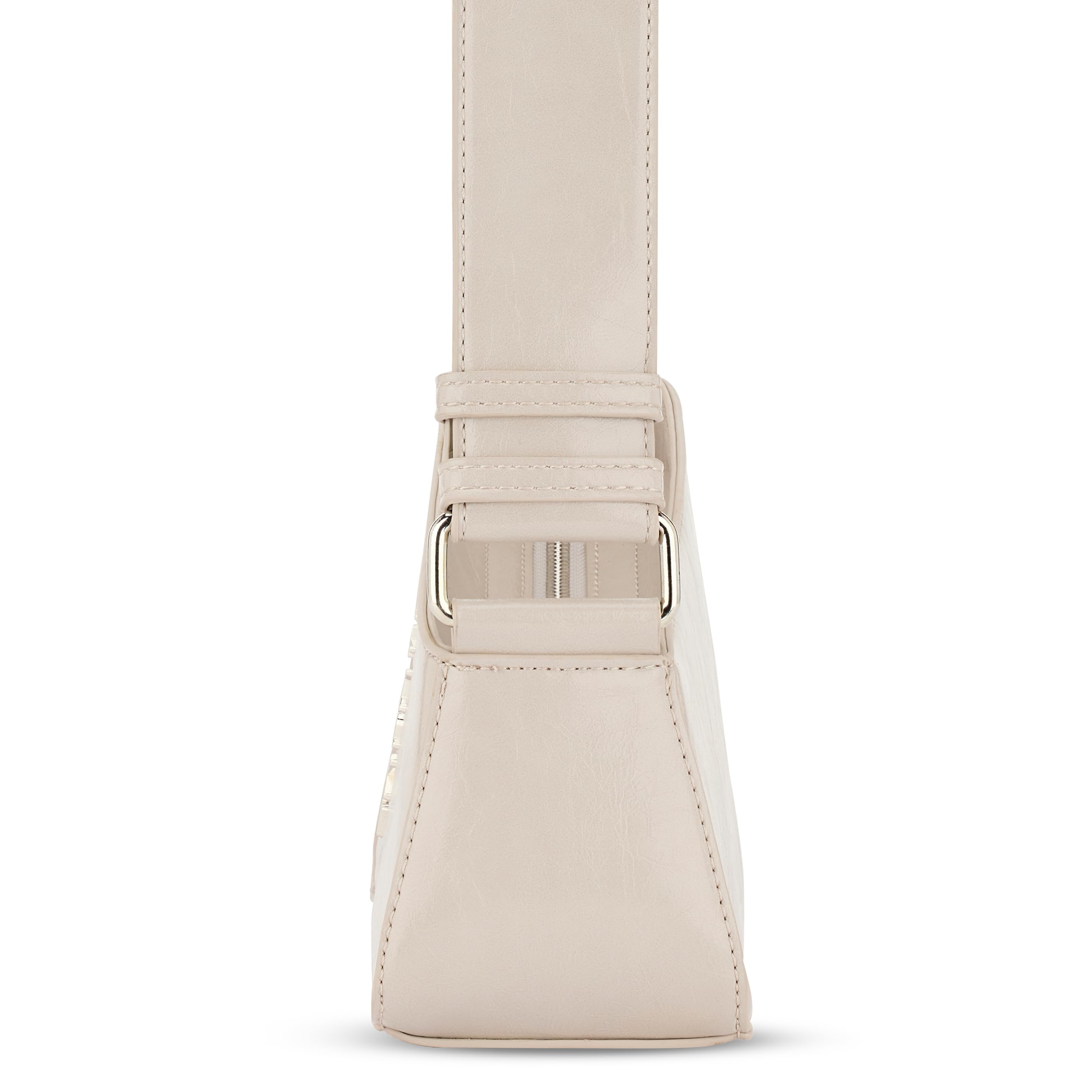 Expatrié Handtasche Damen - Georgia - Asymetrische Schultertasche aus Kunstleder für Tag & Nacht - Y2K Vintage Ledertasche Klein - Breiter Schultergurt