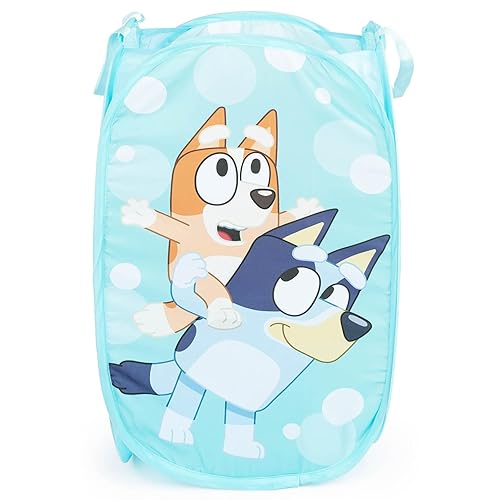 Bluey & Bingo Pop Up Hamper Mesh Laundry Basket/Bag