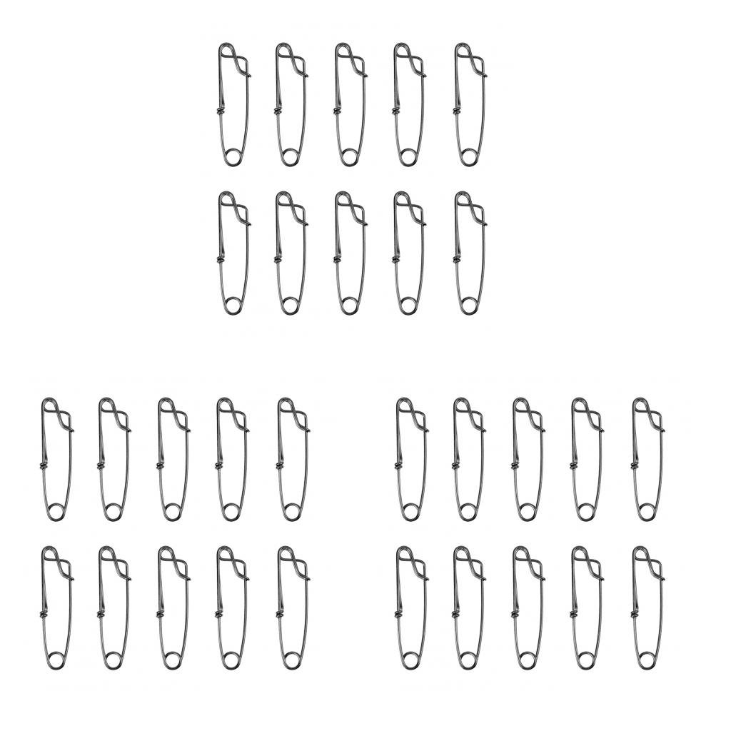 Lot de 20 Clips de Pêche en Acier Inoxydable (10 Pièces) pour Lignes Longues, émerillons Métalliques, Accessoires pour La Pêche Au Vivaneau, Au Requin