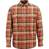 Wolverine Men's Redwood Brawney Weight Two Sided Brushed Flannel Shirt