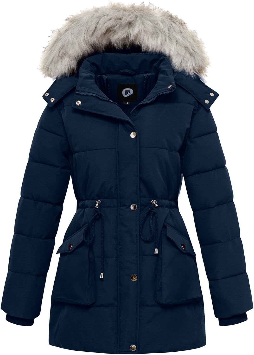 Women’s Winter Hooded Coat Waterproof Down Long Jacket Warm Parka Thicken Puffer Coat with Removable Fur Hood Women’s Winter Hooded Coat Waterproof Down Long Jacket Warm Parka Thicken Puffer Coat with Removable Fur Hood