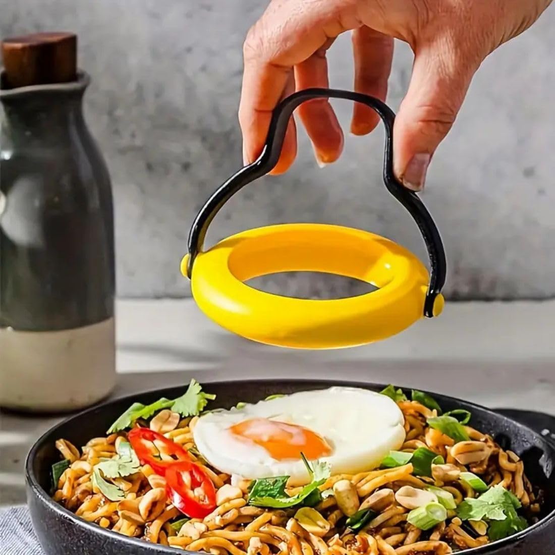 YEIPIS Egg Rings, 3 inches, Fried Egg Rings, Ring Molds for Cooking, Round Egg Cooker Rings for Frying Shaping Egg Forming Mold Egg Shaper Pancake Kitchen Tool 2