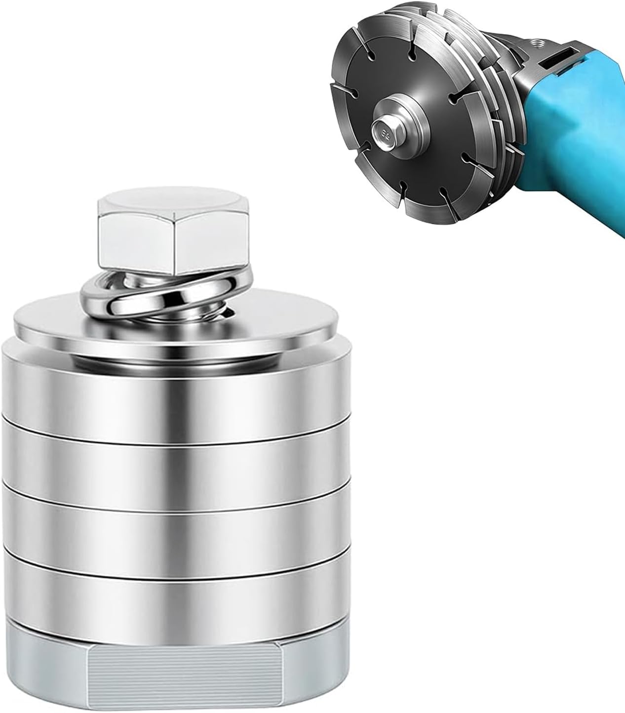 M10 Angle Grinder Grooving Adapter | Grooving Machine Conversion Head | Variable Slotting Cutting Adapter for Angle Grinder