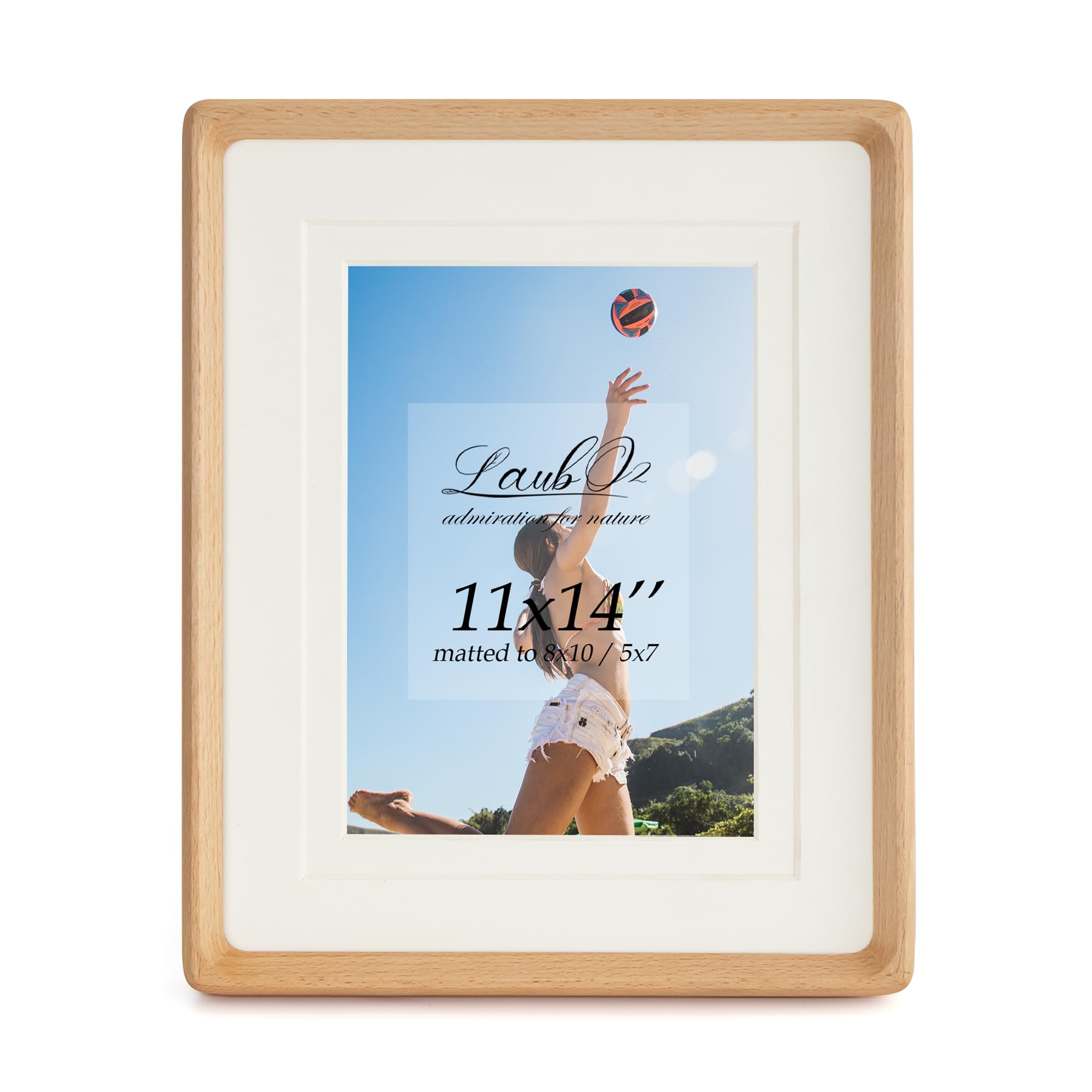 Cadre photo en bois pour décorer votre salon avec vos photos 20x25 et 12x17 cm