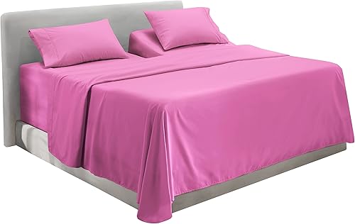 Miniatura 40 de Hearth & Harbor Sábanas tamaño individual con bolsillos extra profundos – Juego de sábanas de lujo de 3 piezas para colchones de hasta 24 pulgadas